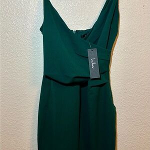 Lulu's One Shoulder Green Dress